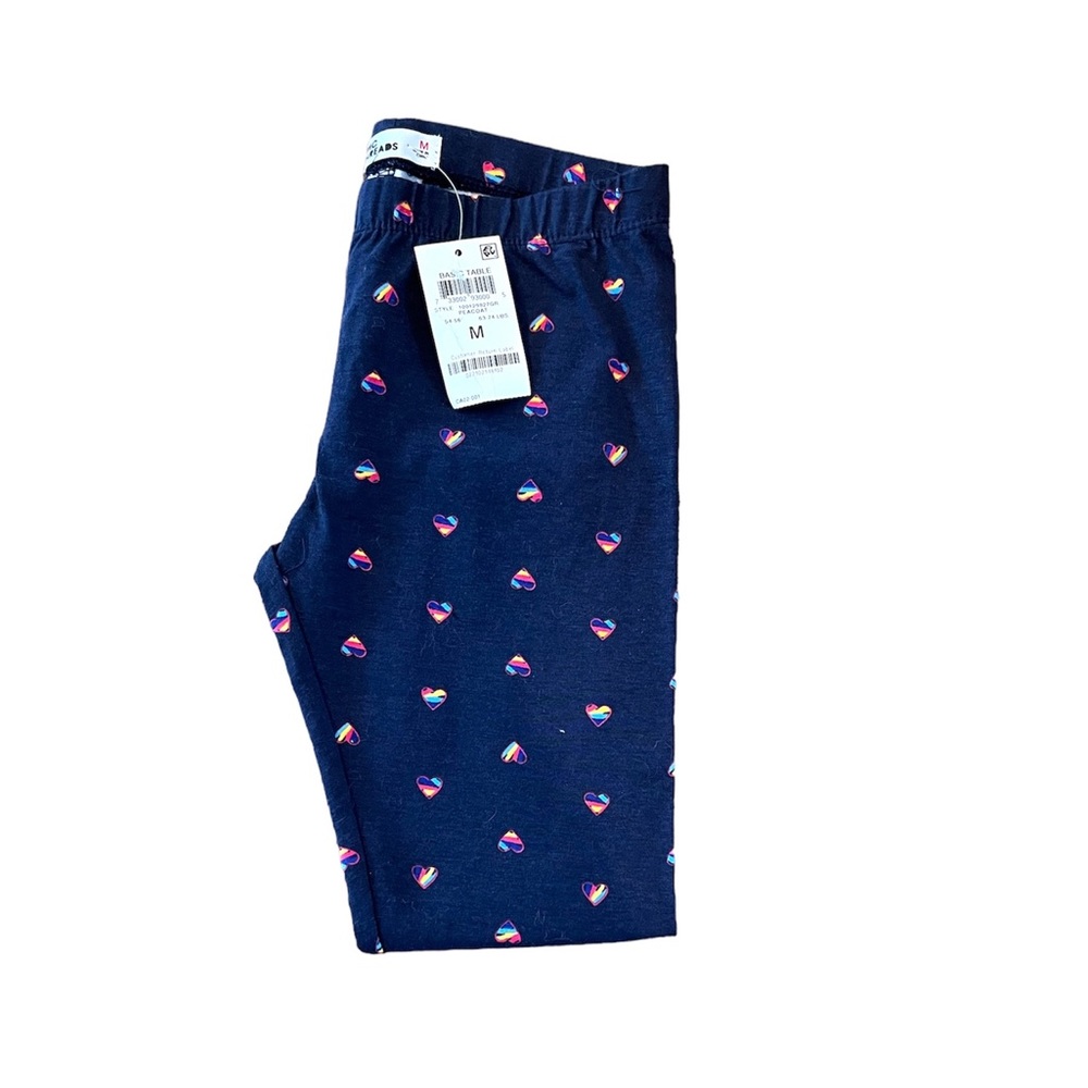 Epic Threads Navy Blue Patterned Leggings - Size M